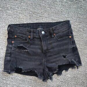 American Eagle Next Level Stretch Distressed Denim Shorts